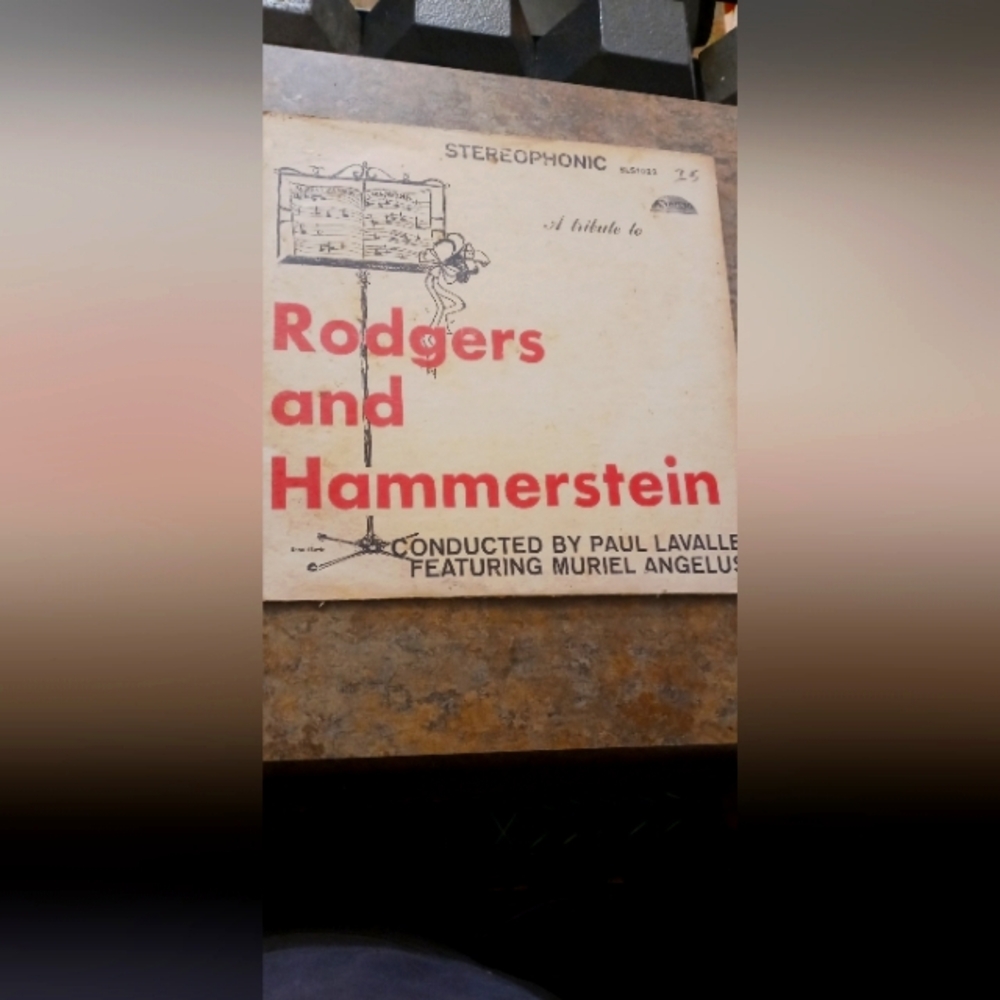 Rodgers and Hammerstein Vinyl Record - Cream & Red Cover